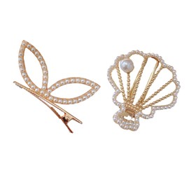 Shell Hair Accessories - Pearl Hair Clips, And More Perfect Shell Accessories For Women, Cowrie Shells For Hair, Hair Clip Set, Shell Hairpins As Birthday Gifts For Children, Family, Friends, Women