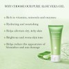 Aloderma Pure Aloe Vera Gel - Soothes and Hydrates Dry,