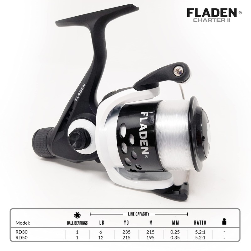 FLADEN Fishing - CHARTER II Rear Drag Size 50 Single