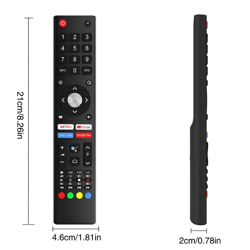 Replace GCBLTV02ADBBT Remote Control for SABA Changhong ChiQ Smart TV