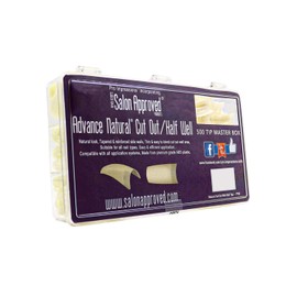 Pro Impressions 500-Piece Natural Cut Out/Half Well Nail Tips Set