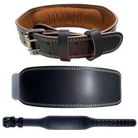 ASPALAND Weight Lifting Belt, PU Leather, Muscle Training, Power Training, L: 33.5 - 37.4 inches (85 - 95 cm)