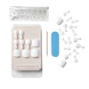 KISS Salon Color Shiny White Glue -On, Pedicure Toenails -