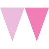 Procos 89507 Bunting Pink Size 230 x 25 cm Hanging