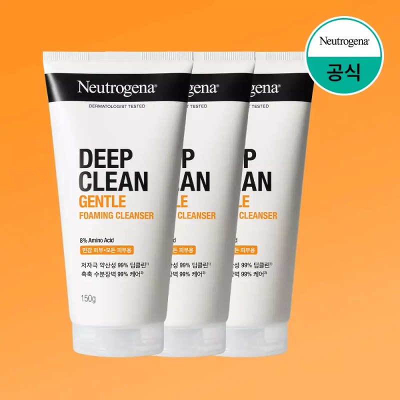 딥클린 젠틀폼 150g x3+(증) 아크네폼 10g 2개 Deep Clean Gentle