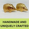 Bright Gold Animal Drawer Knobs - Dresser Cabinet (3. Hedgehog)