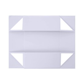28 x 20 x 9 cm, Gift Box, White Gift Boxes with Ribbon and Lid, Christmas Folding Magnetic Closure Gift Box for All Occasions