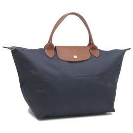 Longchamp 1623 89 P68 Women's Handbag, Pliage M Size, Navy, navy