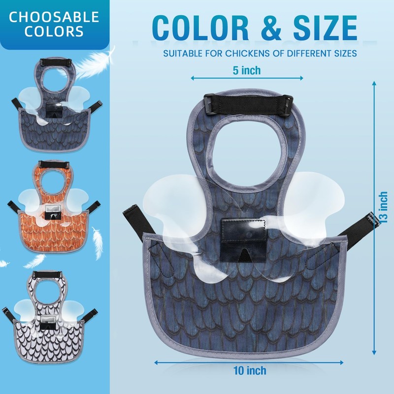 Chicken Saddle with Wing Protector - Chicken Aprons & Vest