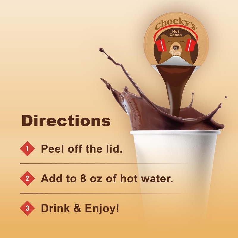 Chocky’s by Java House Single-Serve Hot Chocolate Pods - Peel