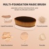 COSTICA Foundation Brush 2 Pack Foundation Makeup Brush, Flat Top