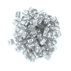 Anillos para el Cabello, 100 piezas Anillos Para El Pelo Puños de trenzado de cabello de anillos de trenza ajustables Clips Loops Accesorios de peluca para trenzas Accesorios(2#)