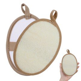 2 Pcs Natural Loofah Sponge, Loofah Exfoliating Body Scrubber Made with Eco-Friendly Shower Luffa Sponge, Bath Shower Loofahs Sponges for Women Men, Face Body Gets You Clean