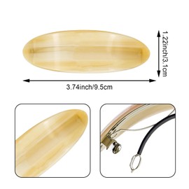 3 PCS Acetate Hair Barrette,Large Vintage Hair Barrette for Women,French Tortoise Shell Hair Clips Vintage Snap Hair clips Accessories Gifts for Women Girls Thick Hair (Style 2）