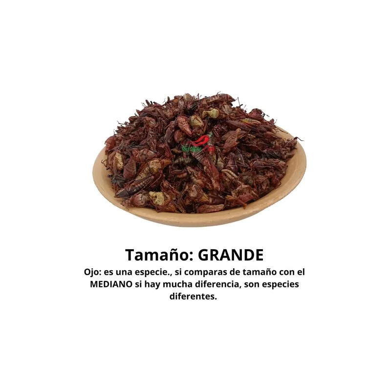 Chapulines Oaxaqueños 1kg Varios Preparados Grandes