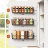 Mystozer 5 Pack Spice Rack Seasoning Organizer Wall Mount, Screw