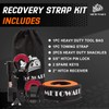 METOWARE Heavy Duty Tow Strap Recovery Kit - 3" x