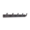 45cm Row Hook Wall Mount Aluminium Alloy Coat Towel Hook