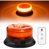 Rechargeable Beacon Lights,Wireless Strobe Light with Remote Control,Amber Magnetic Emergency