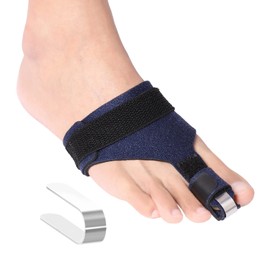 Scurnhau Toe splint, Hammer Toe Straightener, Toe Corrector for Women & Men, Metal Toe Splint for Broken Toe, Crooked Toe, Curled toe, Claw Toe, Mallet Toe, Bent Toe, Toe Brace Support, L
