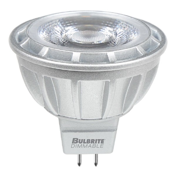 Bulbrite LED MR16 Dimmable Bi-Pin Base (GU5.3) Flood Light Bulb, 50 Watt Equivalent, 2700K