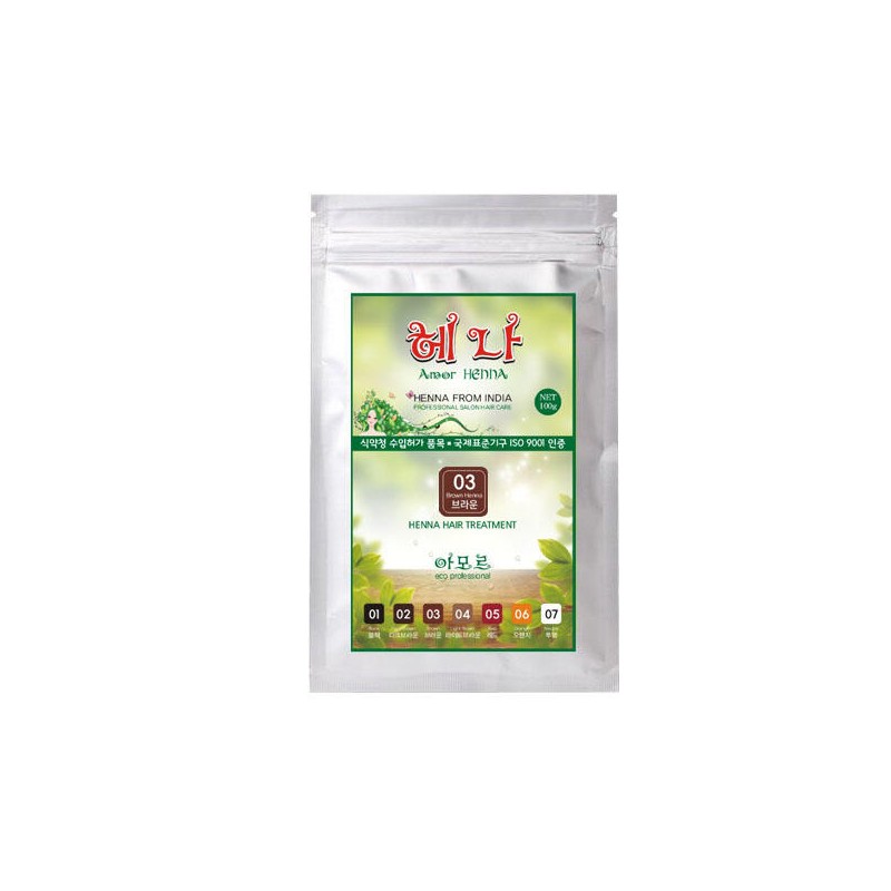 Amor 아모르 헤나 칼라염색 트리트먼트 100g [투명] Amor Henna Color