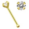 Piercing Nose Bone Stud 14 Carat Gold 0.6 x 6