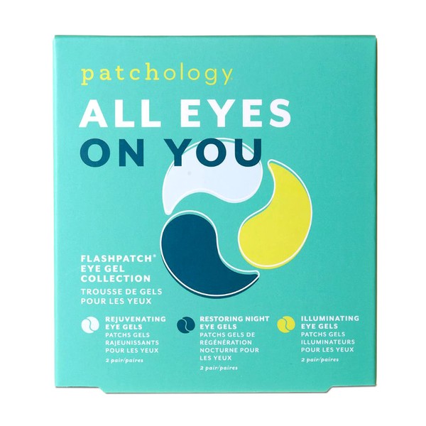 Patchology "All Eyes On You Under Eye Patches For Dark Circles and Puffy Eyes Care & Treatment - Under Eye Mask with Collagen, Retinol, Green Tea - Eye Bags, Puffiness & Wrinkles Reducer (6 Pairs)