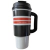 Travel Mug - Insulated Reusable Drink Cup (24 oz), Black,