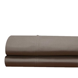 Solid 600-Thread-Count, Viscose Derived from Bamboo, Set of 2 Super Soft and Cool King Size Pillow Cases, Taupe