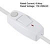 XIITIA 2pcs Inline Cord Switch, AC 250V 6A On-Off DPST