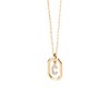 PDPaola Mini Letter C Necklace Letter Name Chain Gold, Sterling