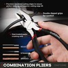 10PC Pliers and Wrench Set with Storage Rack – Includes