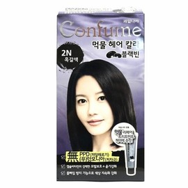 Kwailnara Confume Ink Hair Color Black Bean 2N Dark Brown (W52715F) - Basic Product / 과일나라 컨퓸 먹물 헤어 칼라 블랙빈 2N 흑갈색 (W52715F) - 기본상품