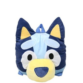 Fast Forward Bluey Head Shaped Plush Backpack 10 x13