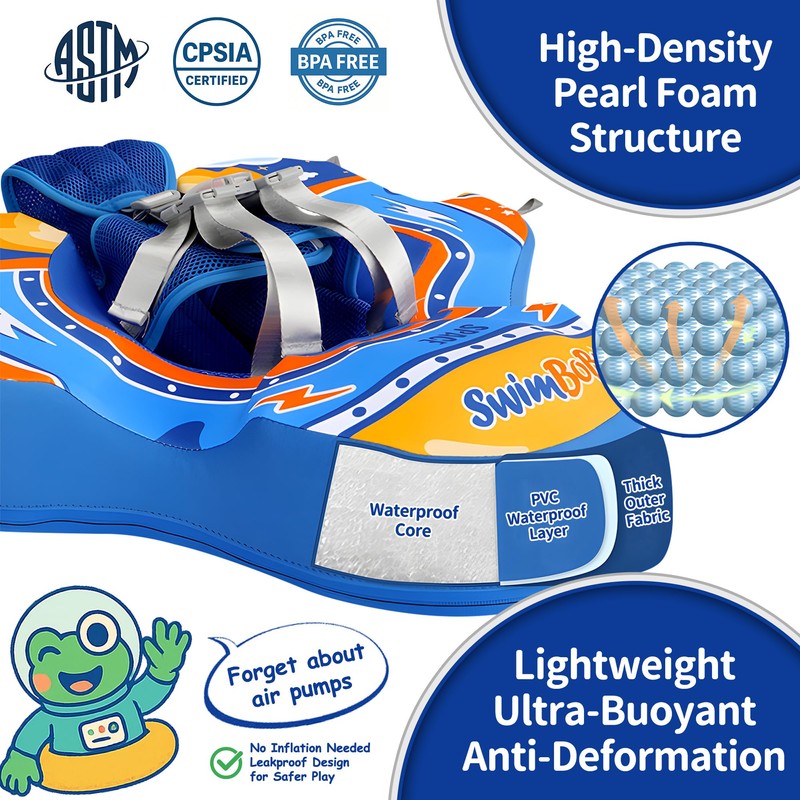 ROHSCE Baby Beach Float with Canopy 1 Year Old Pool