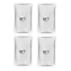 Notrash2003® Pocket Warmers 1/2/4/6 or 10 Pieces Certified According to ISO 13485 Certified Hand Warmer Heat Pads Finger Warmer Gel Pads Thermal Pads in Many Designs Quantities (Transparent - 4