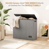 SOLEDI 180L Laundry Hamper 3 Section, Extra Large Laundry Hamper