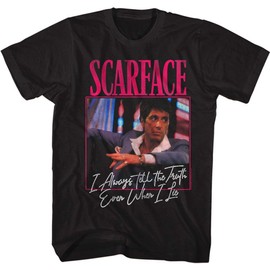 Scarface - Mens Always T-Shirt, Size: XXX-Large, Color: Black