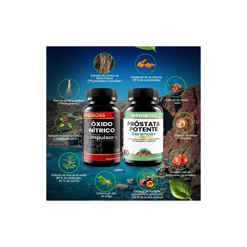 Windboss Mens Health Combo Apoyo Salud Mascul