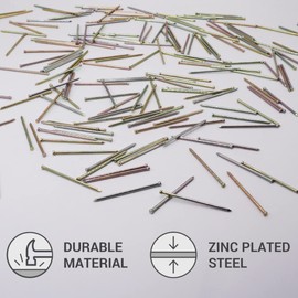 (Pack of 200) Small Head 1.6 x 40 mm Finishing Nails Galvanised Steel Nails for Woodworking (200, 1.6 x 40 mm)