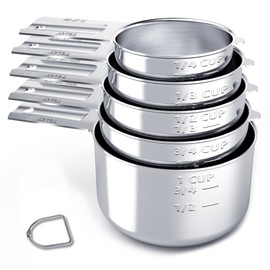 TILUCK TILUCK Stainless Steel Measuring Cups Set,Kitchen Gadgets for Cooking & Baking,Set of 5