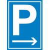 P Parking Sign with Arrow to the Right A5 (148
