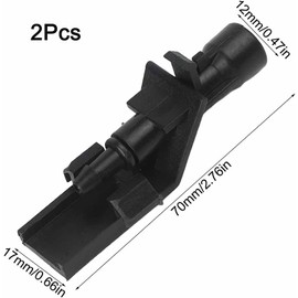 2 Piezas Boquillas de Limpiaparabrisas Delantero para Honda Civic 2017-2021 76810TP6A01, Chisgueteros Inyectores de Agua de Parabrisas Kit de Rocío para Limpieza en Lluvia y Viajes en Carretera