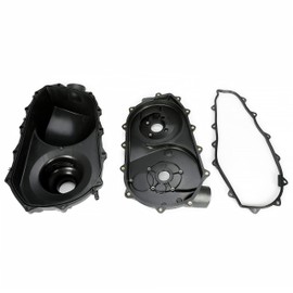 KUAFU Inner & Outer Clutch Cover Compatible with 2014-Current Can-Am Maverick 1000R/ 2018-2020 Commander 1000R Replacement for 420612304 420212286 Black