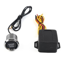 Three T Universal 12V Car Engine Start Push Button Switch Ignition Starter Kit Blue for Most Cars Trucks SUV RVs Off-Roads, Blue