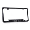 Dodge SRT Black Solid Metal License Plate Frame Tag Holder