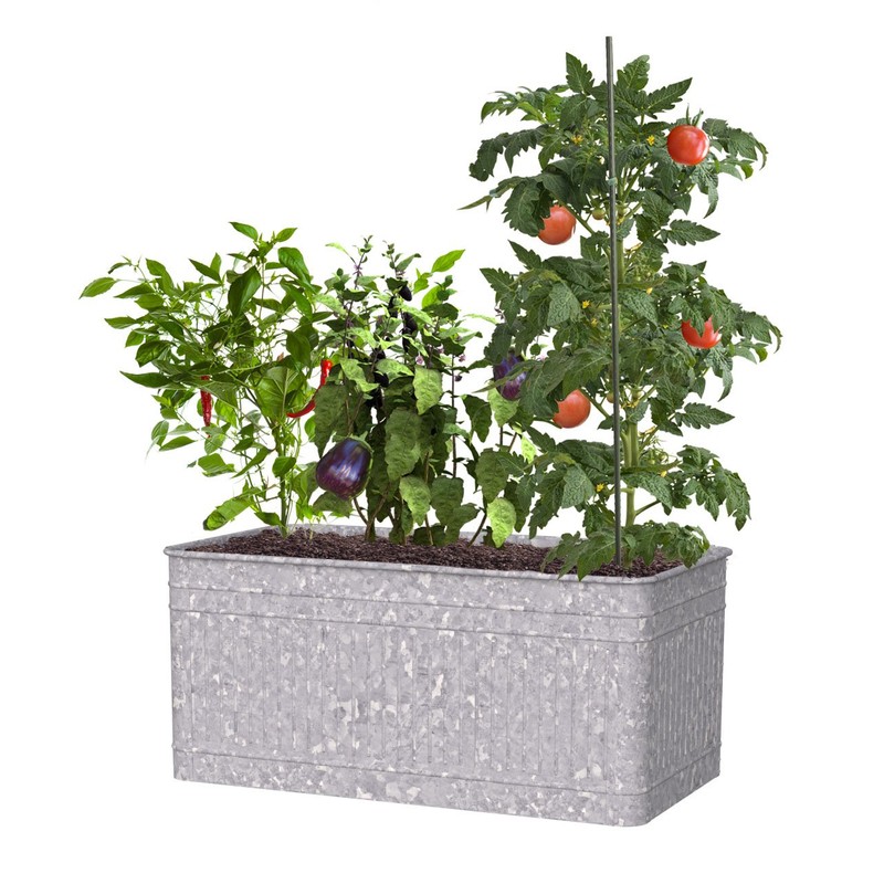 Panacea 83475 Vintage Rectangle Raised Garden Bed Planter