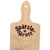 Wooden spaetzle board with stainless steel scraper mediatrades