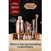 KITESSENSU Cocktail Shaker Set Bartender Kit with Stand - Drink